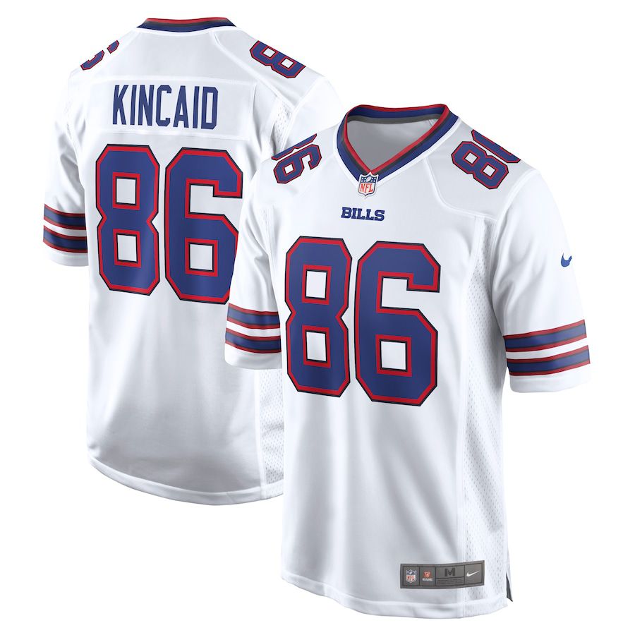Men Buffalo Bills #86 Dalton Kincaid Nike White Game NFL Jersey